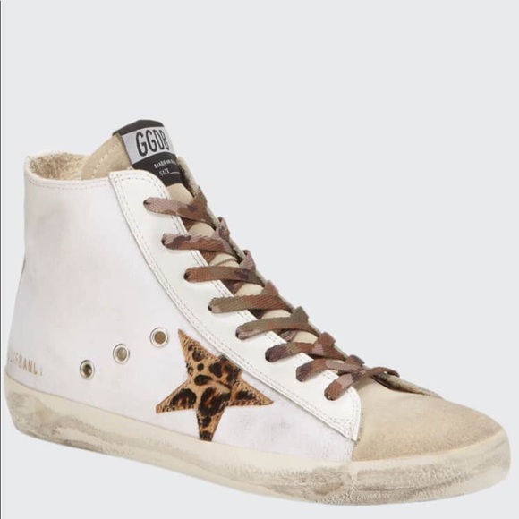 Golden Goose Francy White Canvas/Animalier 41 NIB - Picture 2 of 9